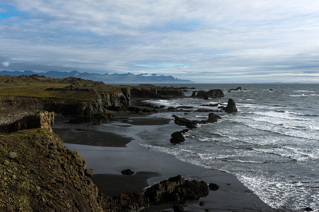 Isländische Ostküste in der Nähe von Djúpivogur, Island