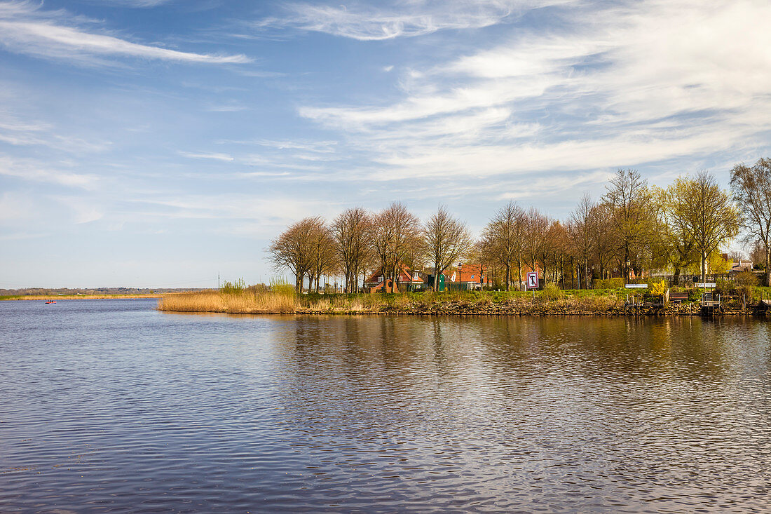 View of Friedrichstadt, North Friesland, Schleswig-Holstein