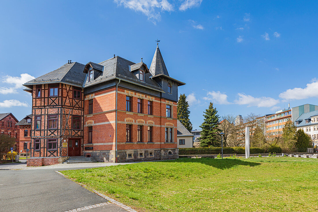 Hanns-Arthur-Schoenau-Platz in Sonneberg, Thüringen, Deutschland