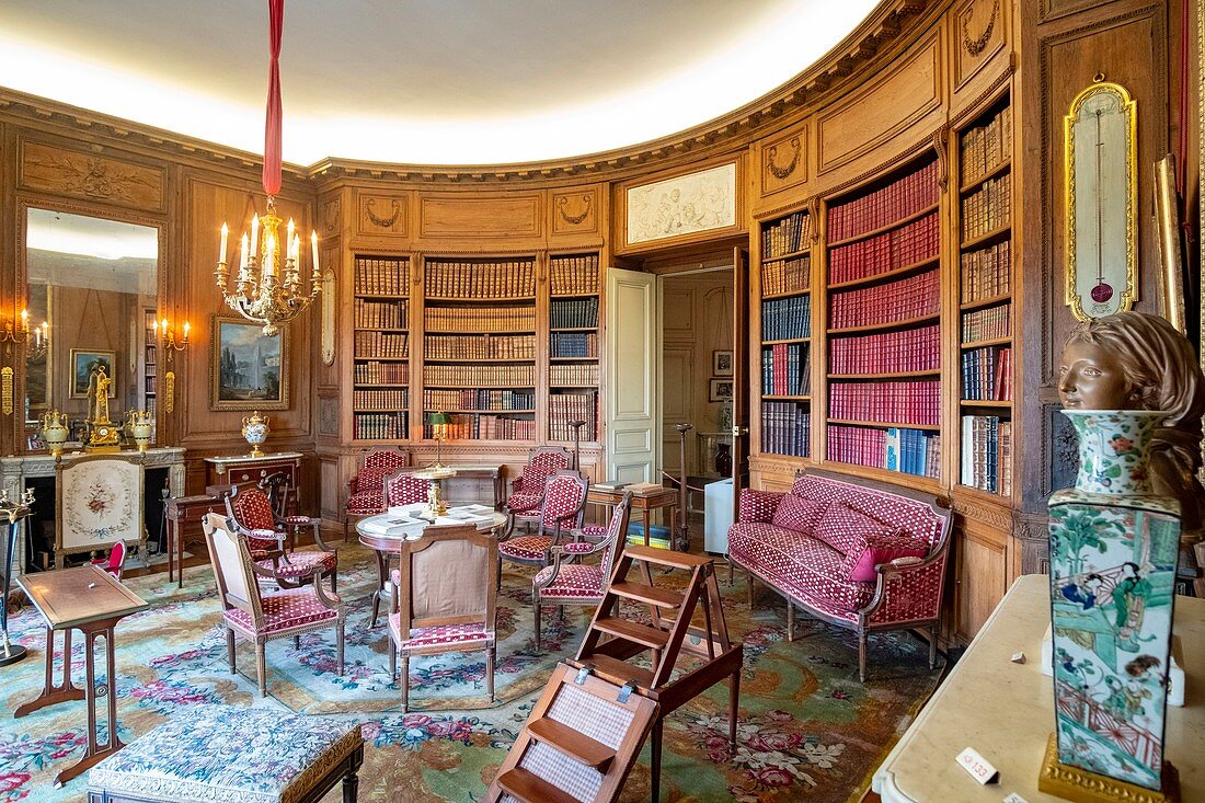 Frankreich, Paris, Nissim Museum von Camondo, die Bibliothek