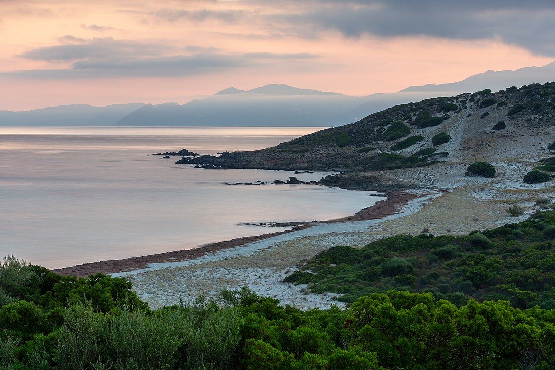 France, Haute Corse, near Ile Rousse, Agriates desert, Ghignu beach