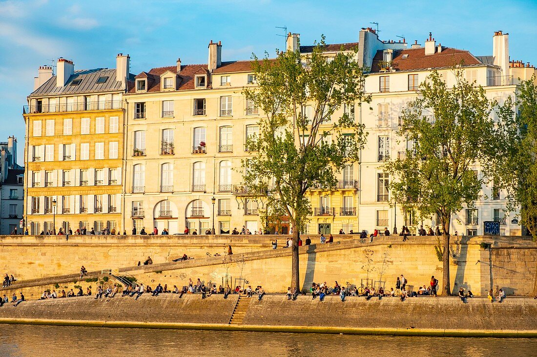 Frankreich, Paris, von der UNESCO als Weltkulturerbe eingestuftes Ufer der Seine