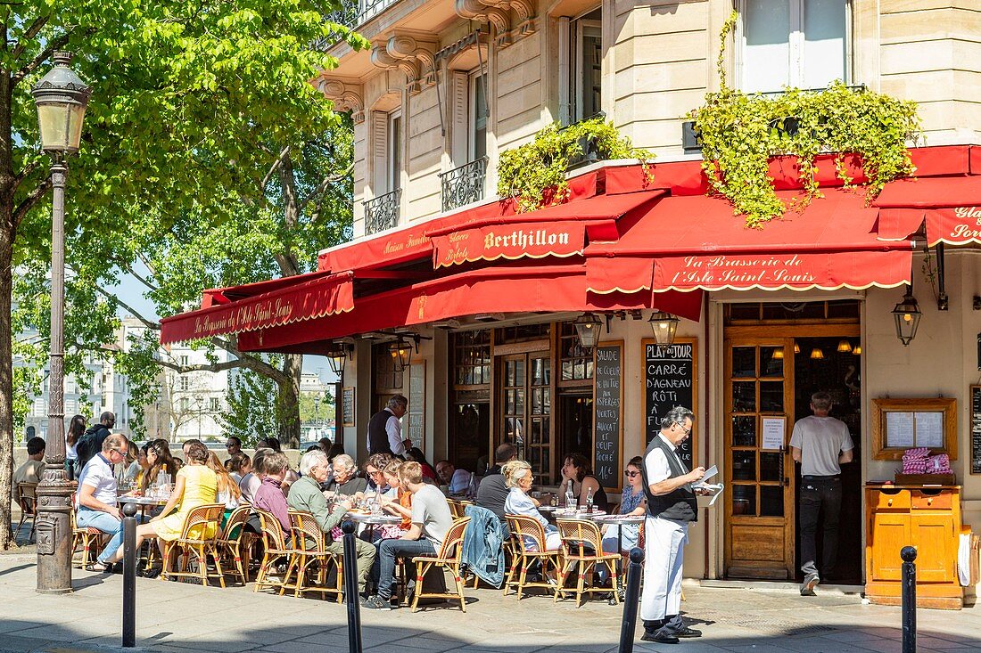 Frankreich, Paris, Weltkulturerbe der UNESCO, Saint Louis Island, Berthillon Brewery