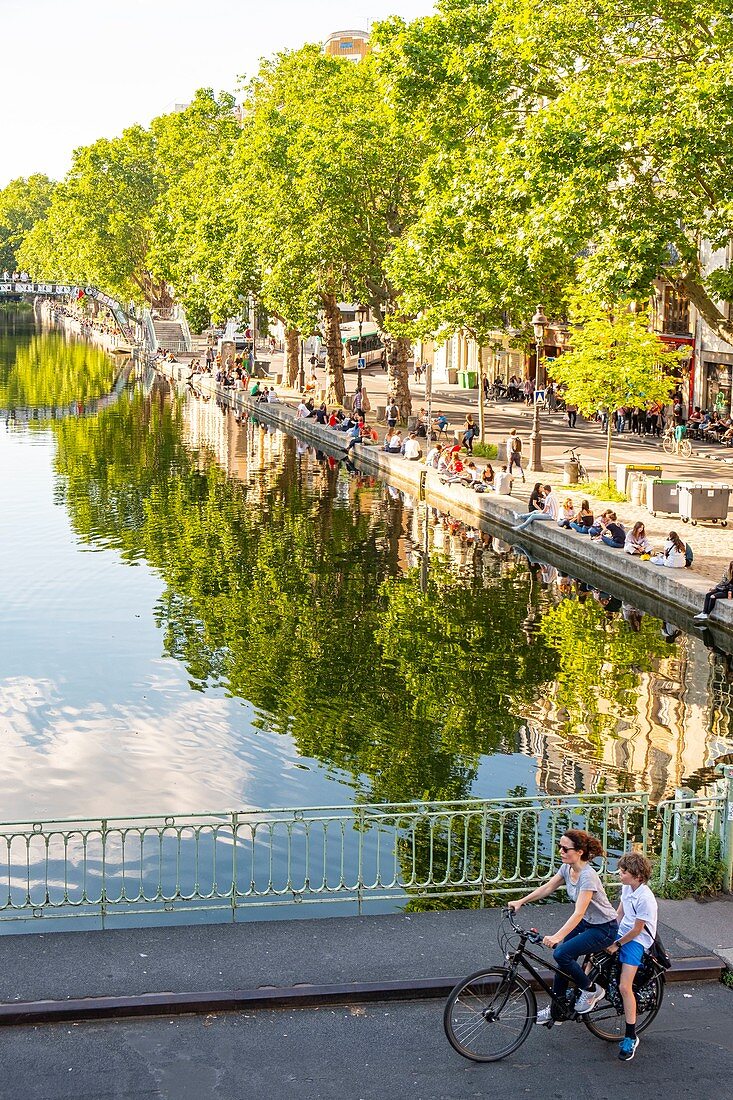 Frankreich, Paris, der Canal Saint Martin