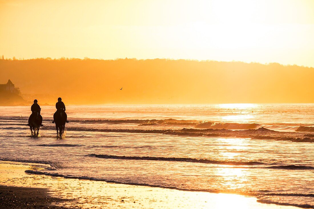 Frankreich, Calvados, Benerville-Sur-Mer, Benerville Beach