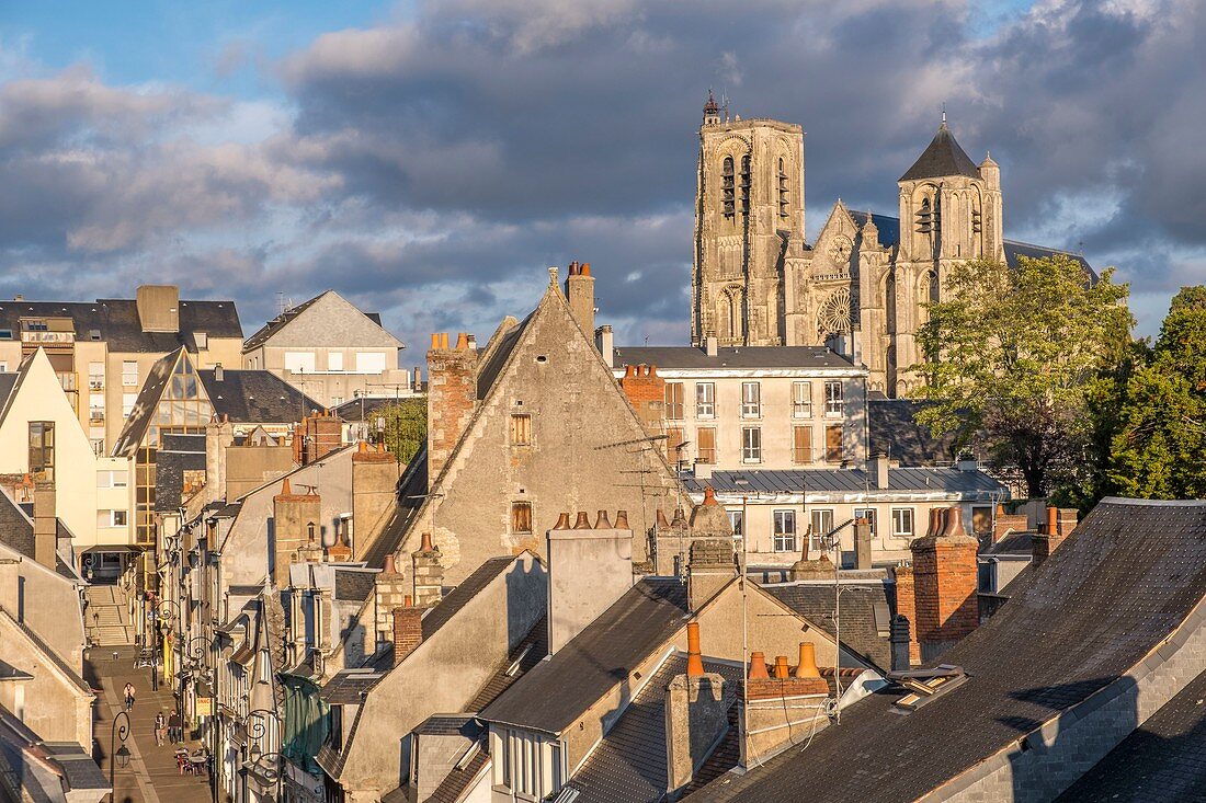 Frankreich, Cher, Bourges, Kathedrale St. Etienne, Weltkulturerbe der UNESCO