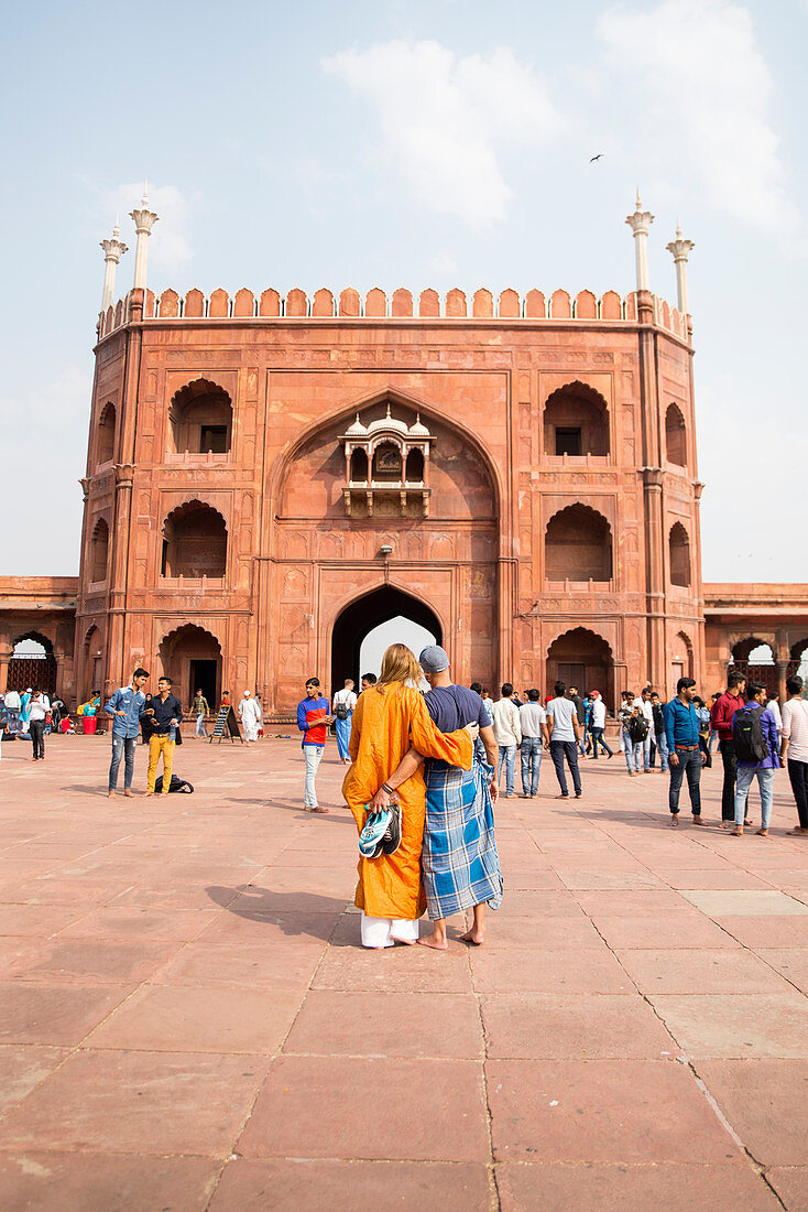 Jama Masjid Moschee, Neu-Delhi, Indien, Asien