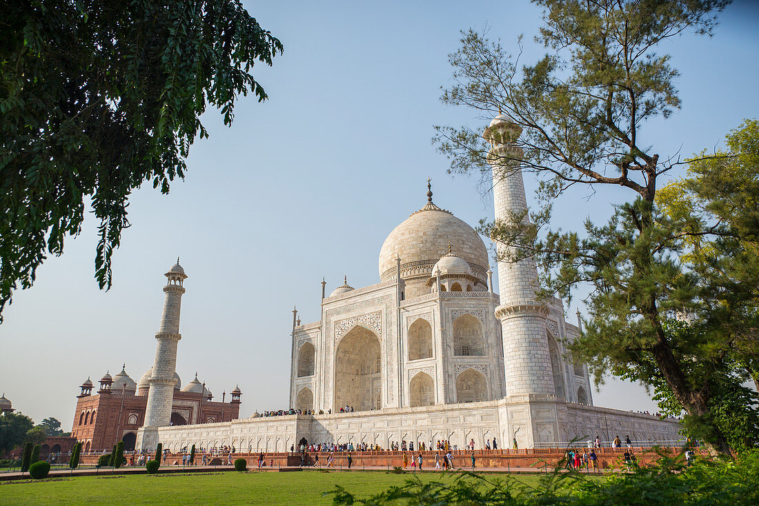 Taj Mahal, UNESCO-Weltkulturerbe, Agra, Uttar Pradesh, Indien, Asien