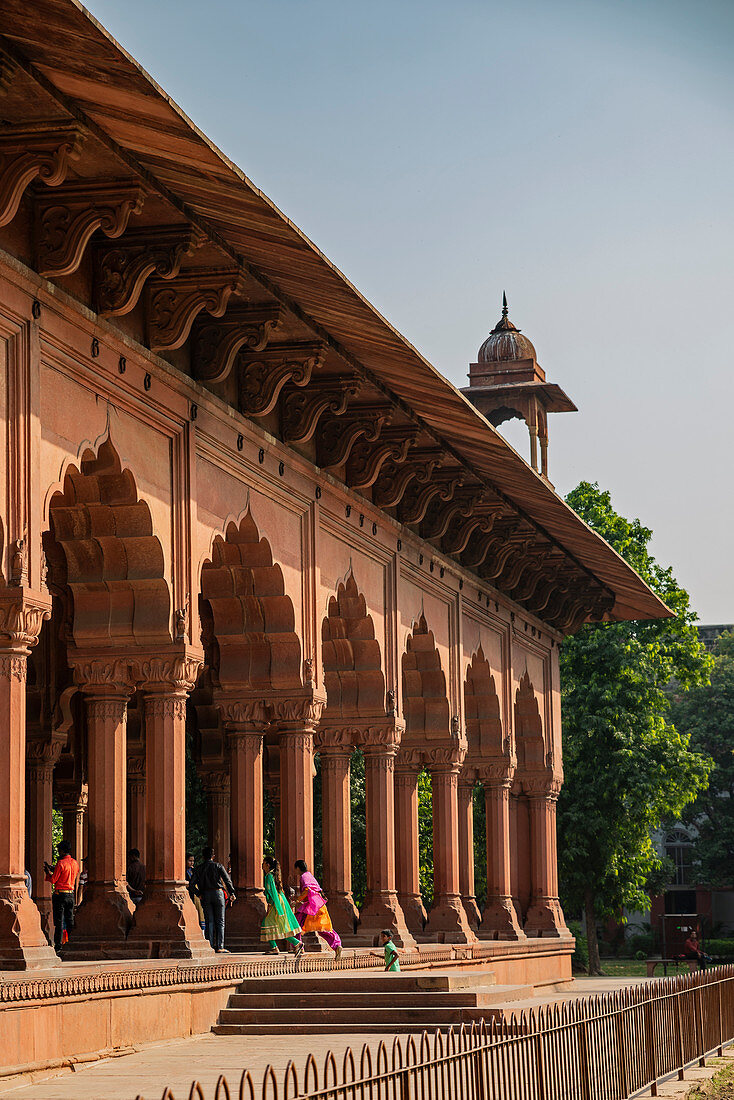 Diwan-i-Aam Audience Hall, Red Fort, UNESCO-Weltkulturerbe, Delhi, Indien, Asien