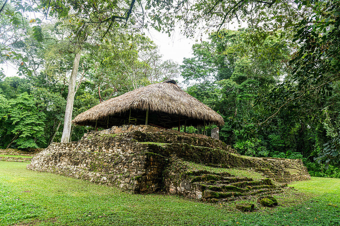 Ancient Maya archaeological site of Bonampak, Chiapas, Mexico, North America