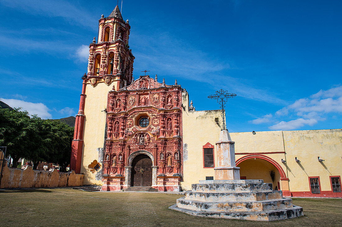 Landa Mission, UNESCO World Heritage Site, Franciscan Missions in the Sierra Gorda of Queretaro, Landa de Matamoros, Queretaro, Mexico, North America