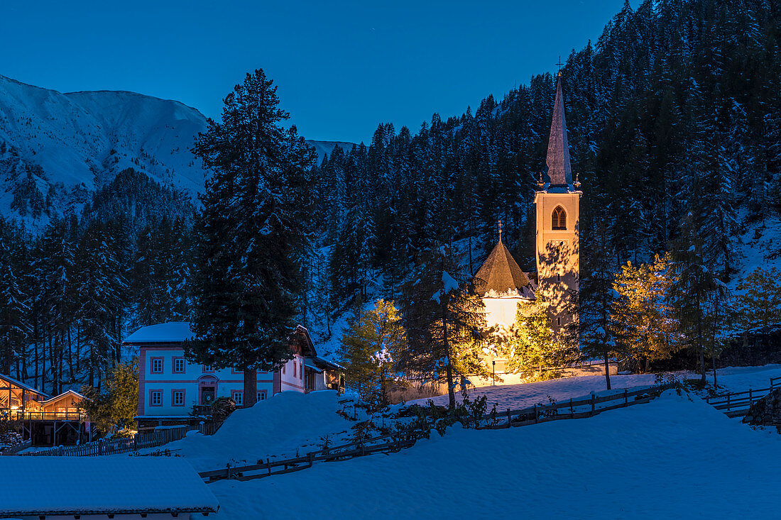 Wallfahrtskirche Maria Schnee in Kalkstein, Innervillgraten, Villgratental, Osttirol, Tirol, Österreich