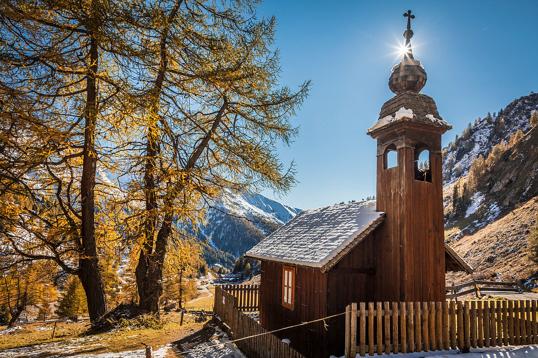 Herz Jesu-Kapelle auf der Jörgnalm im Ködnitztal, Kals am Großglockner, Osttirol, Tirol, Österreich