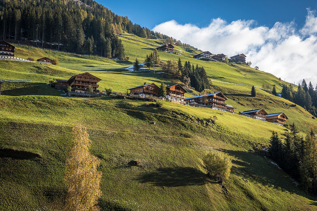 Old mountain farms in the rear Villgratental, Innervillgraten, East Tyrol, Tyrol, Austria