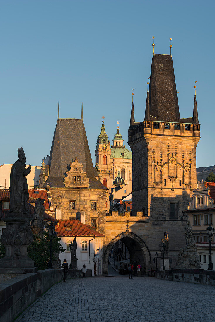 Lesser Town Bridge Tower, St. Nicholas Church, Prague, Czech Republic