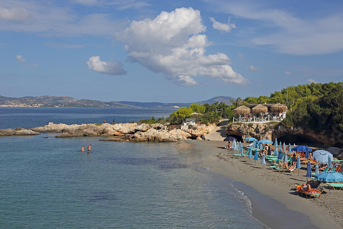 Gradakia Beach in Lassi, Insel Kefalonia, Ionische Inseln, Griechenland