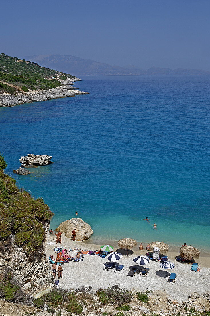 Strand, Xigia, Insel Zakynthos, Ionische Inseln, Griechenland