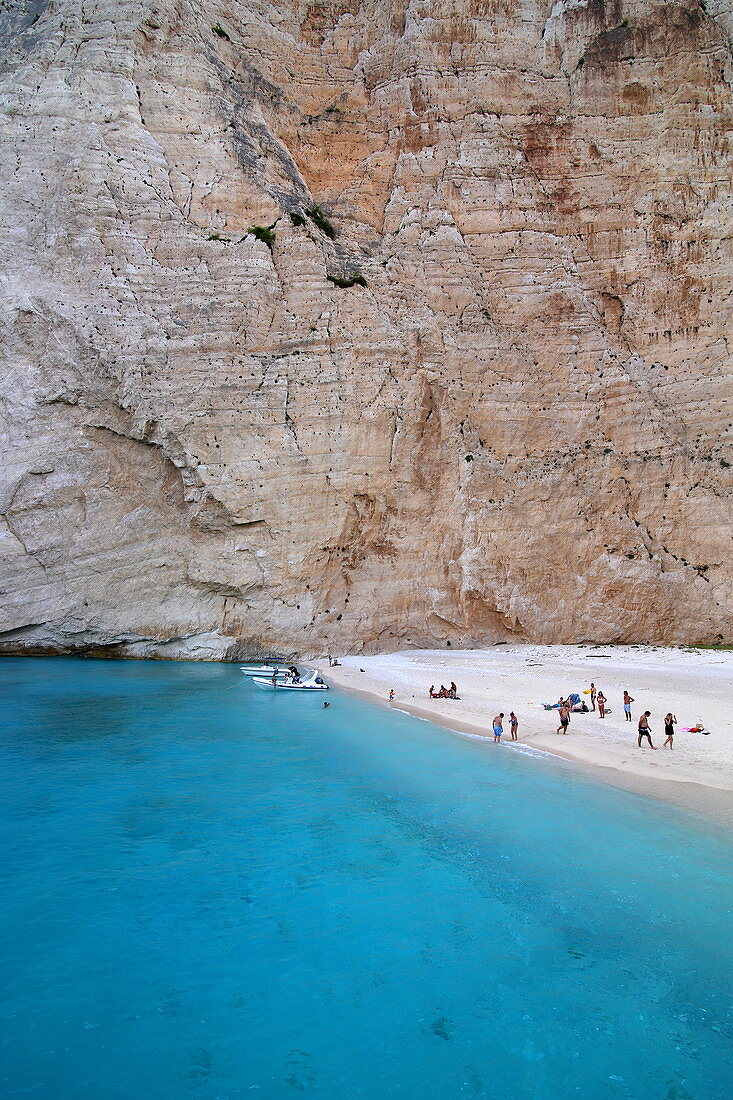 Shipwreck Beach on the west coast is a tourist magnet. It can only be reached by boat, Zakynthos Island, Ionian Islands, Greece