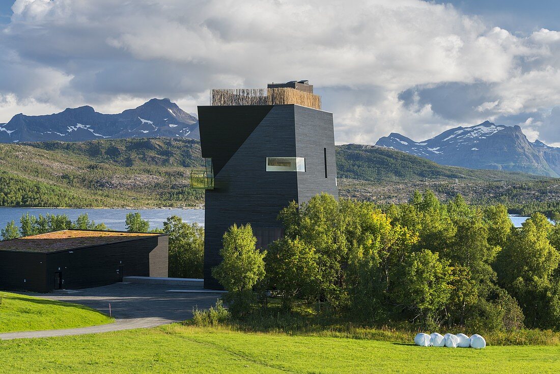 Knut Hamsum Zentrum, Oppeide, Hamaroy, Ofoten, Nordland, Norwegen