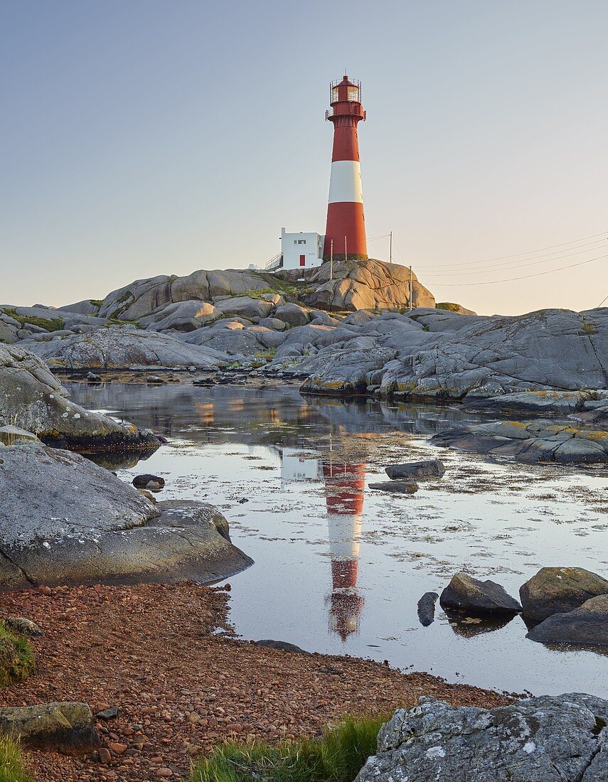 Eigeroy Leuchtturm, Eigeroya, Agder,  Norwegen