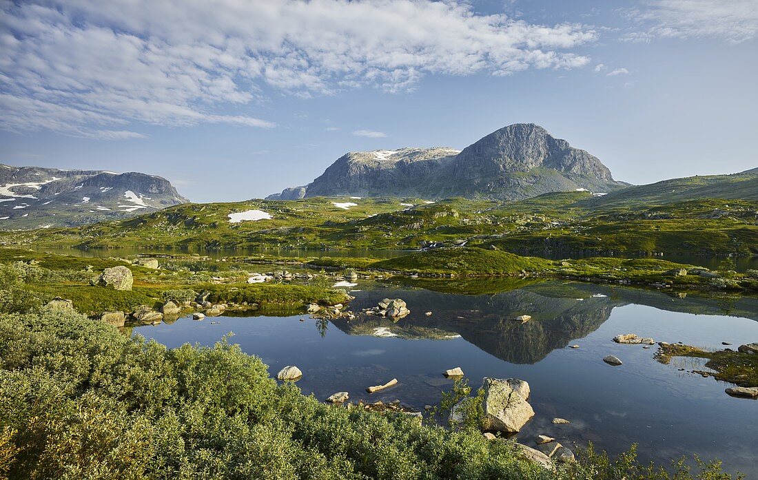 Nameless lake, Store Nup, Haukelifjell, Vestland, Norway