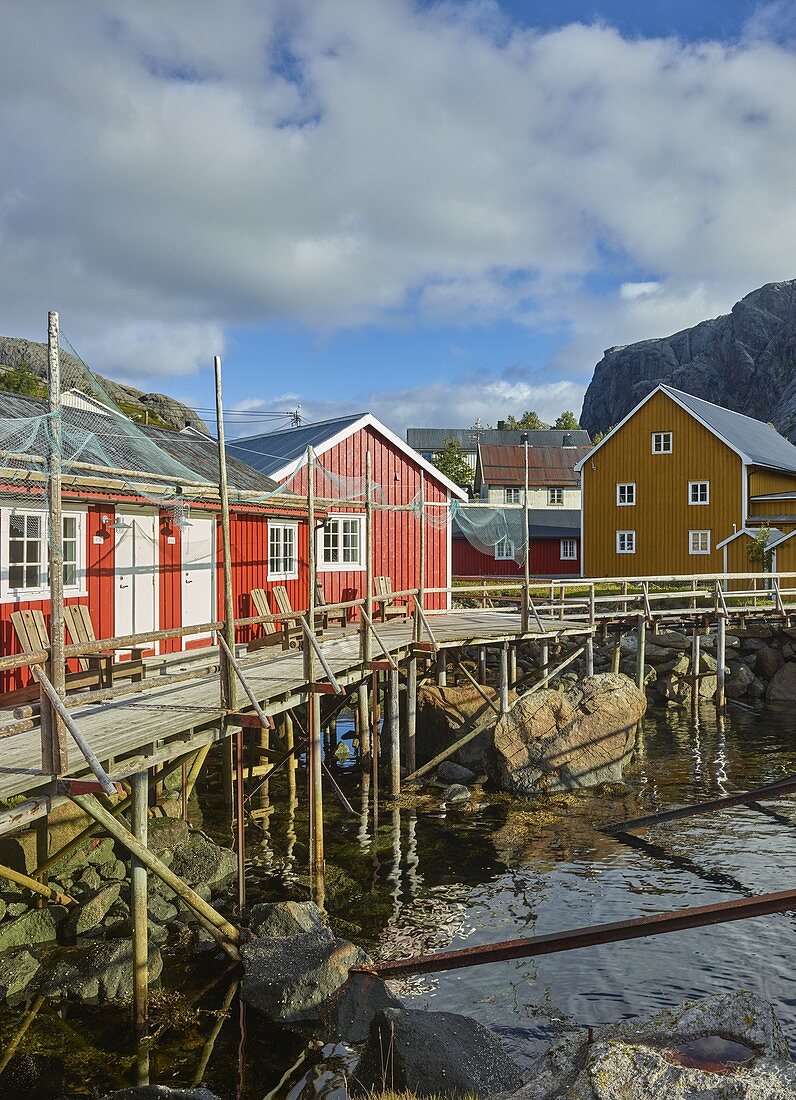 Nusfjord, Flakstadoya, Lofoten, Nordland, Norwegen