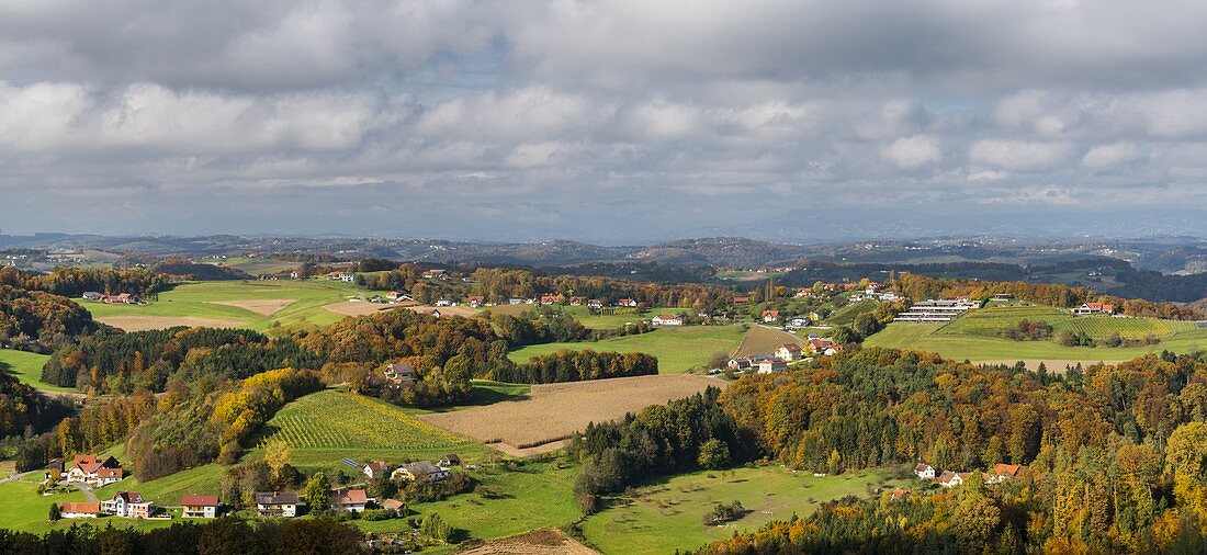 View from the Riegersburg, Styria, Austria
