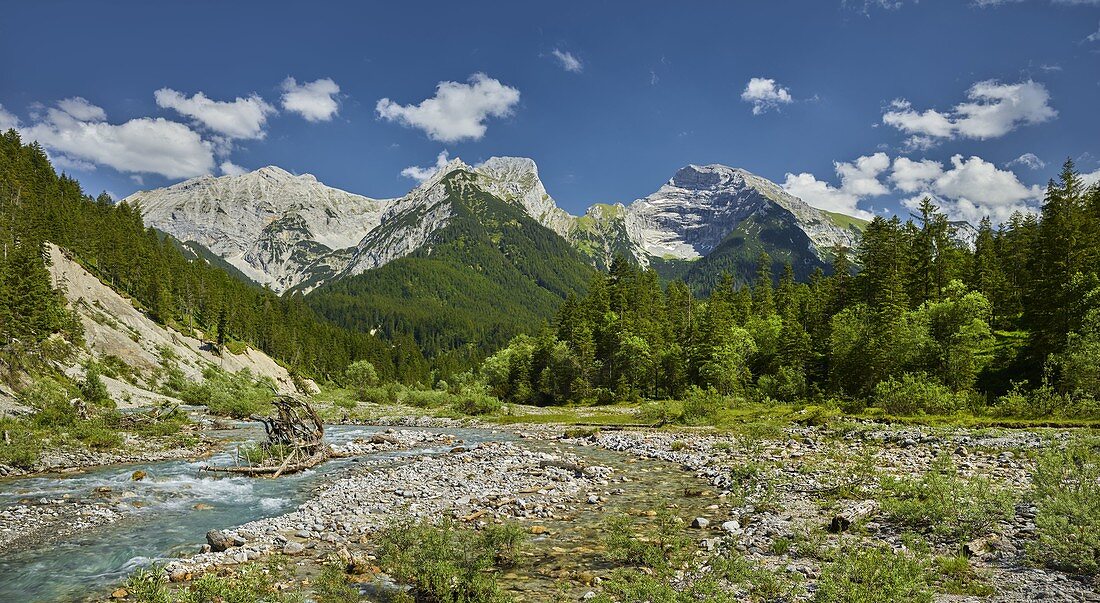 Bettelkarspitze, Schaufelspitze, Sonnjoch, Rissbach, Risstal, Karwendel, Tyrol, Austria