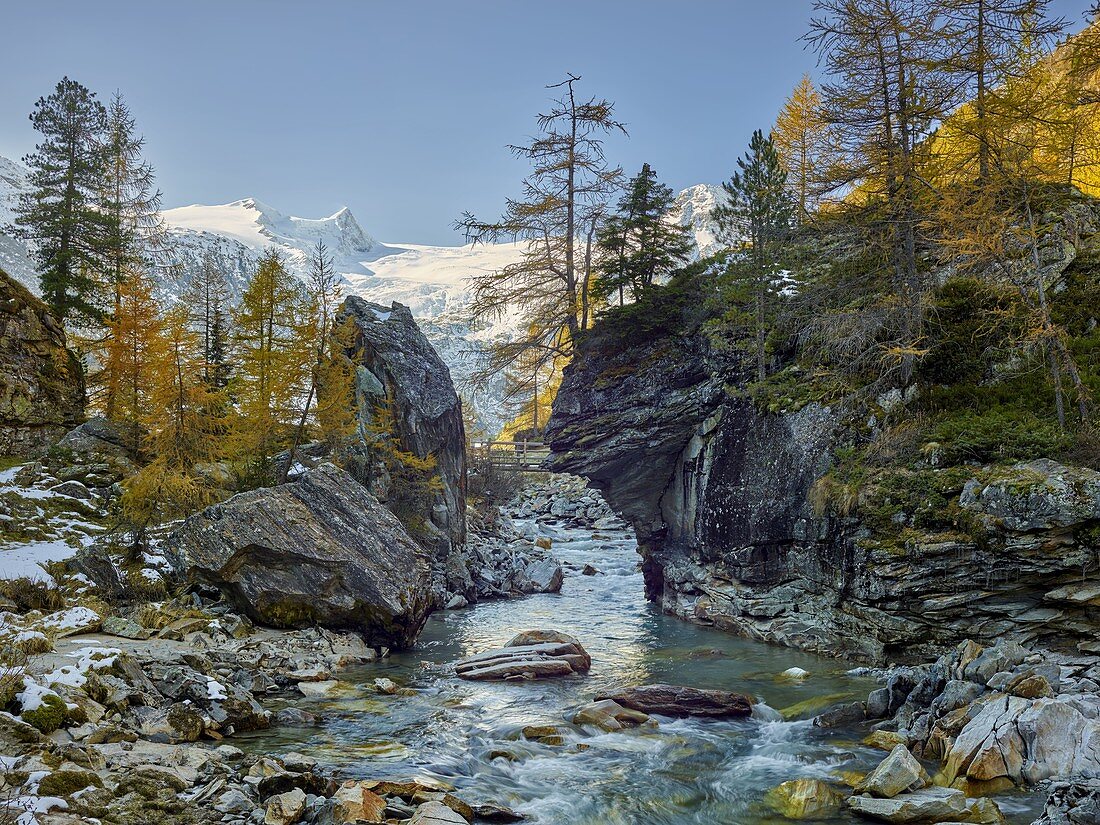 Rainerhorn, Schwarze Wand, Großvenediger Gruppe, Gschlössbach, Innergschlöss, Osttirol, Tirol, Österreich