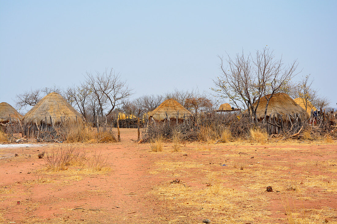 Angola; in the western part of the province of Cunene; typical village of the Mucohona; small ethnic group in the southwest of Angola