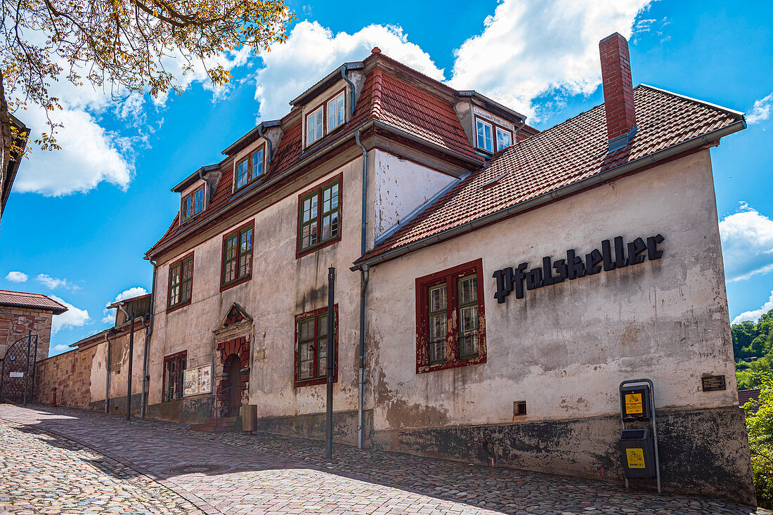 Pfalzkeller am Schloss Wilhelmsburg in Schmalkalden, Thüringen, Deutschland