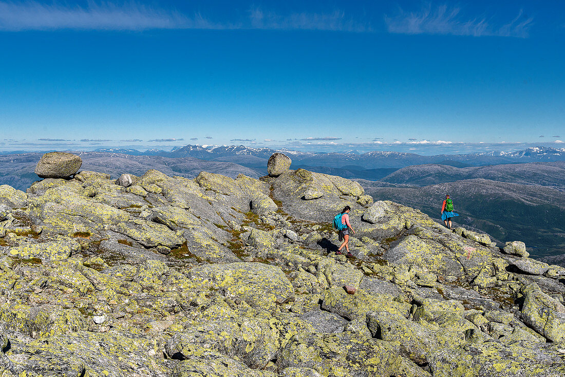 Hike to the top of Skjerdingen, 'The Seven Sisters' seven peaks near Sandnessjöen, Norway