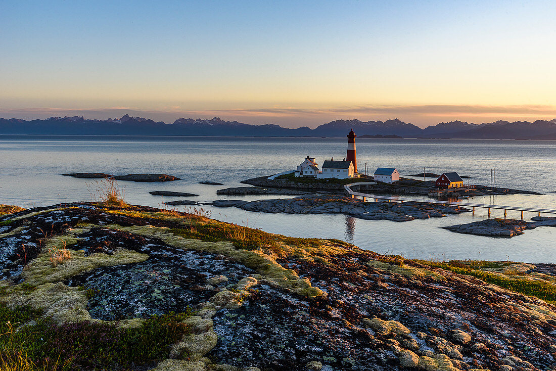 Tranøy lighthouse on Hamarøy, Norway