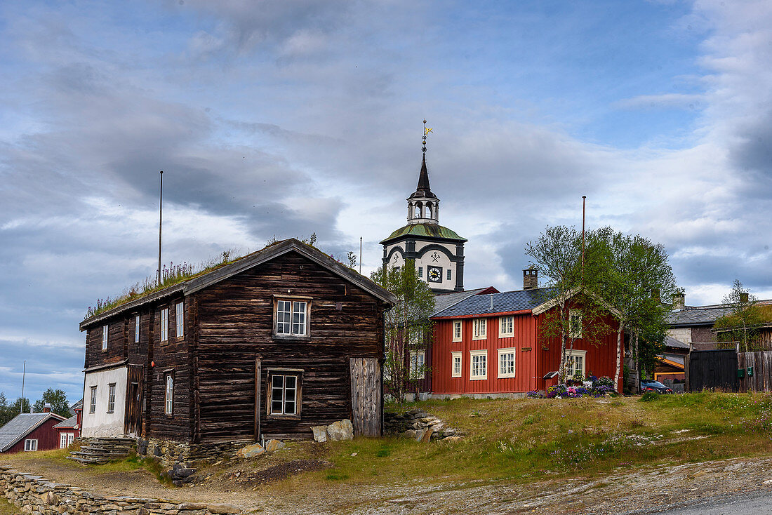 Bergbaustadt Røros: Bergstaden (Altstadt), Roros, Norwegen