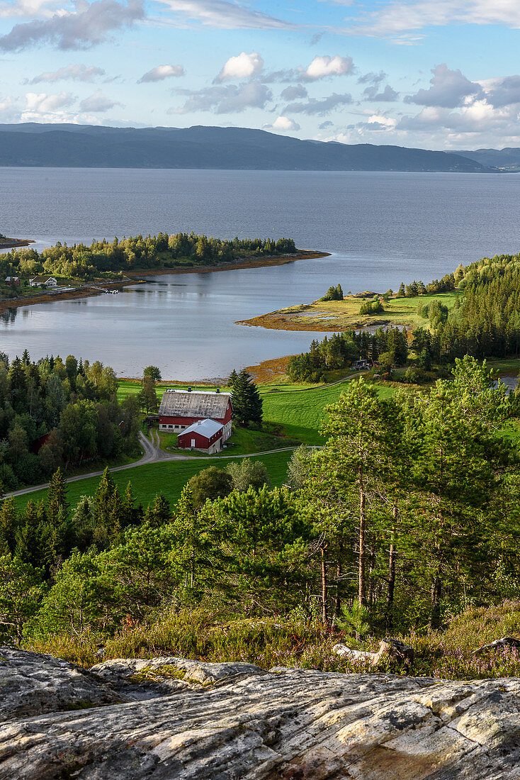 Landschaft Inderoy, Inderøy, Norwegen