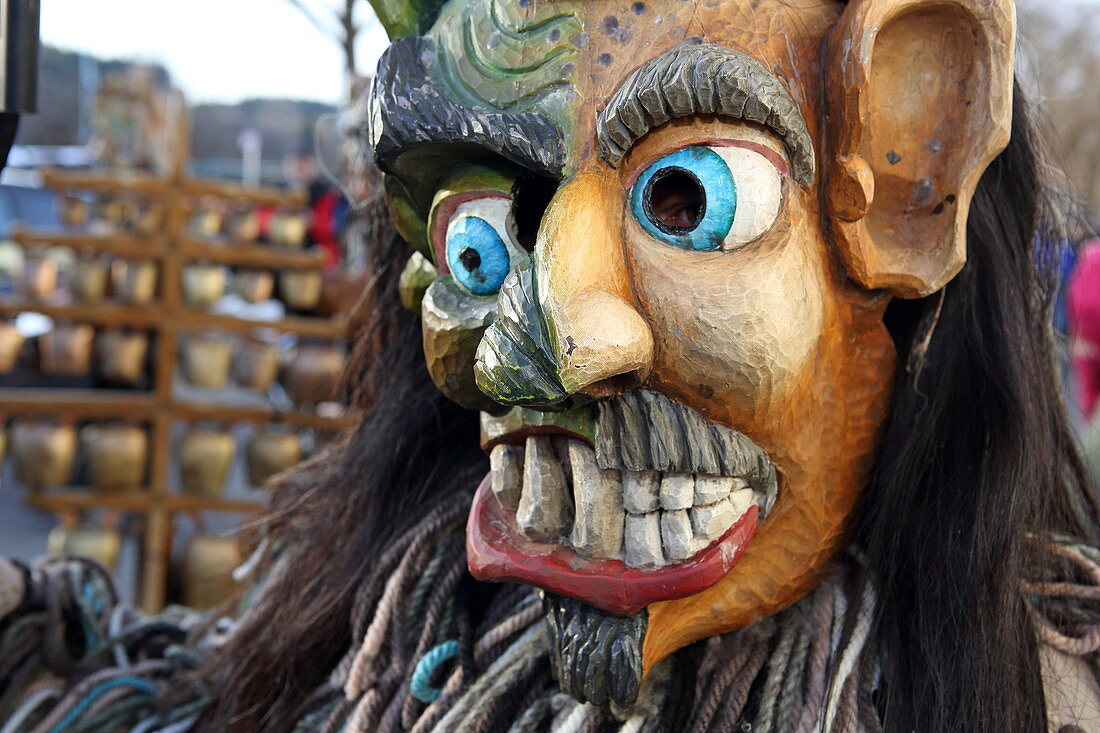 Perchtenlauf an Weihnachten, Kirchseeon, Oberbayern, Bayern, Deutschland