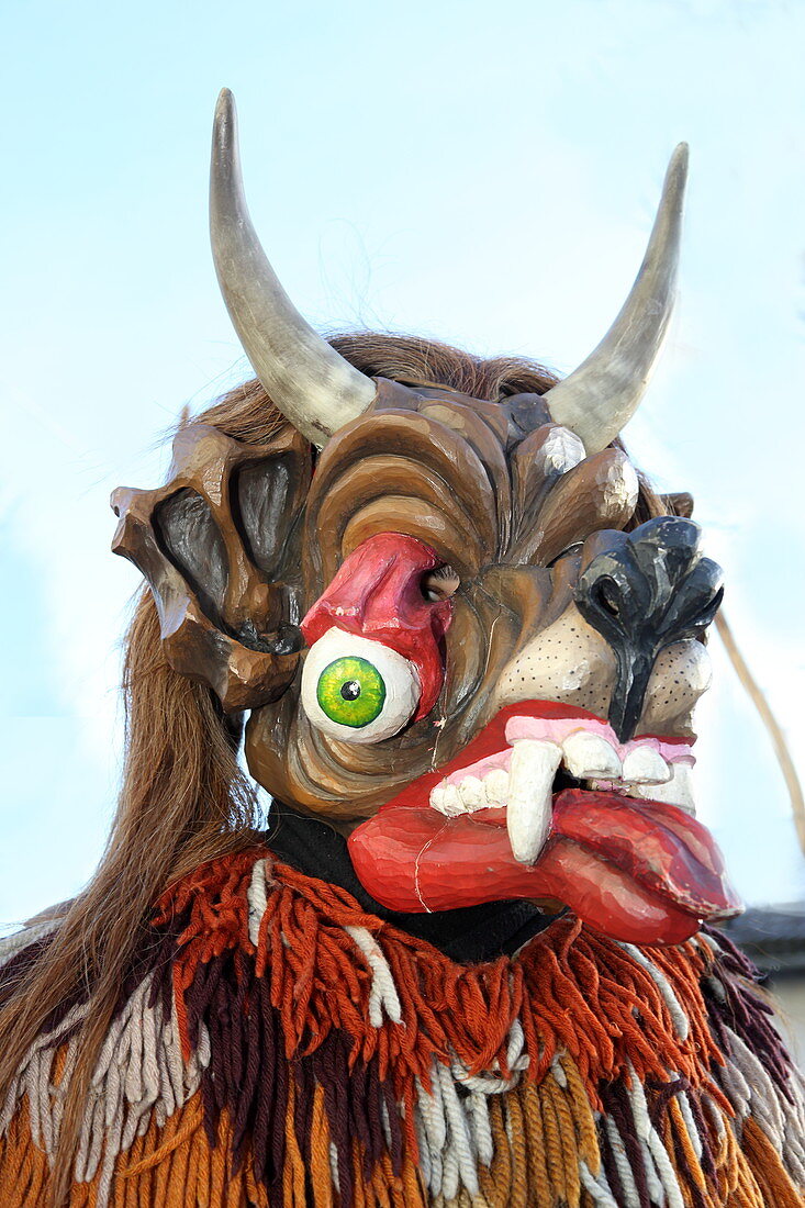 Perchtenlauf at Weihanchten, Kirchseeon, Upper Bavaria, Bavaria, Germany