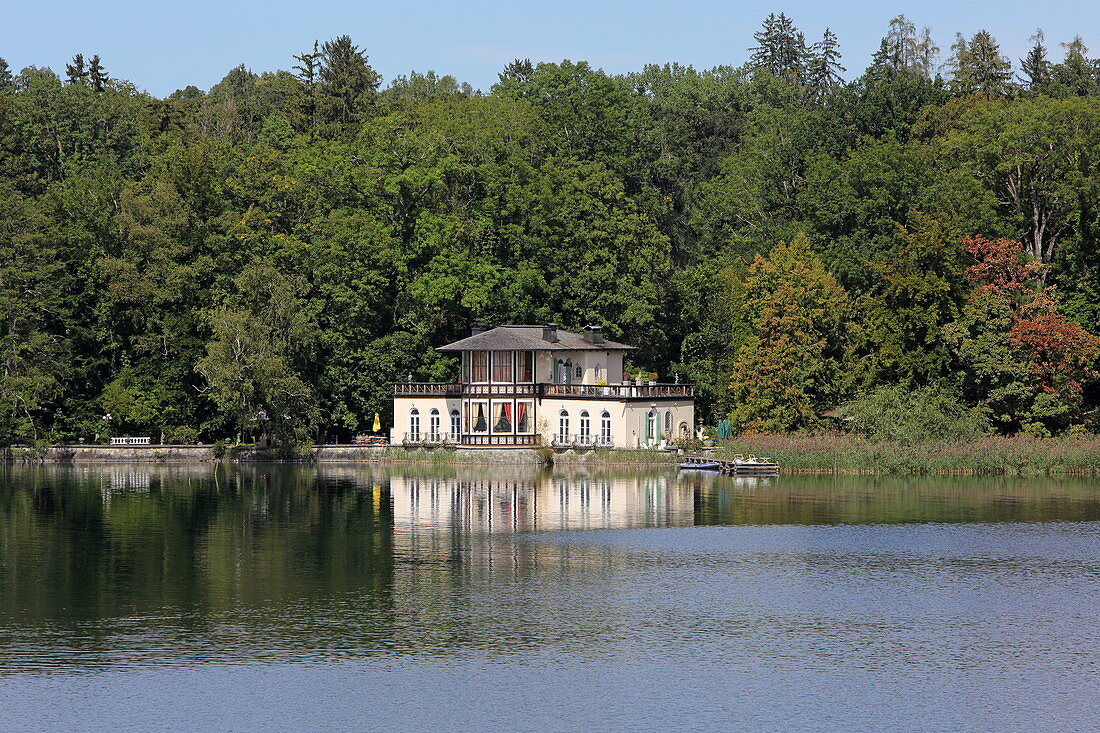 Teehaus von Wilhelmina Busch im Bernrieder Park, Bernried, Starnberger See, 5-Seen-Land, Oberbayern, Bayern, Deutschland