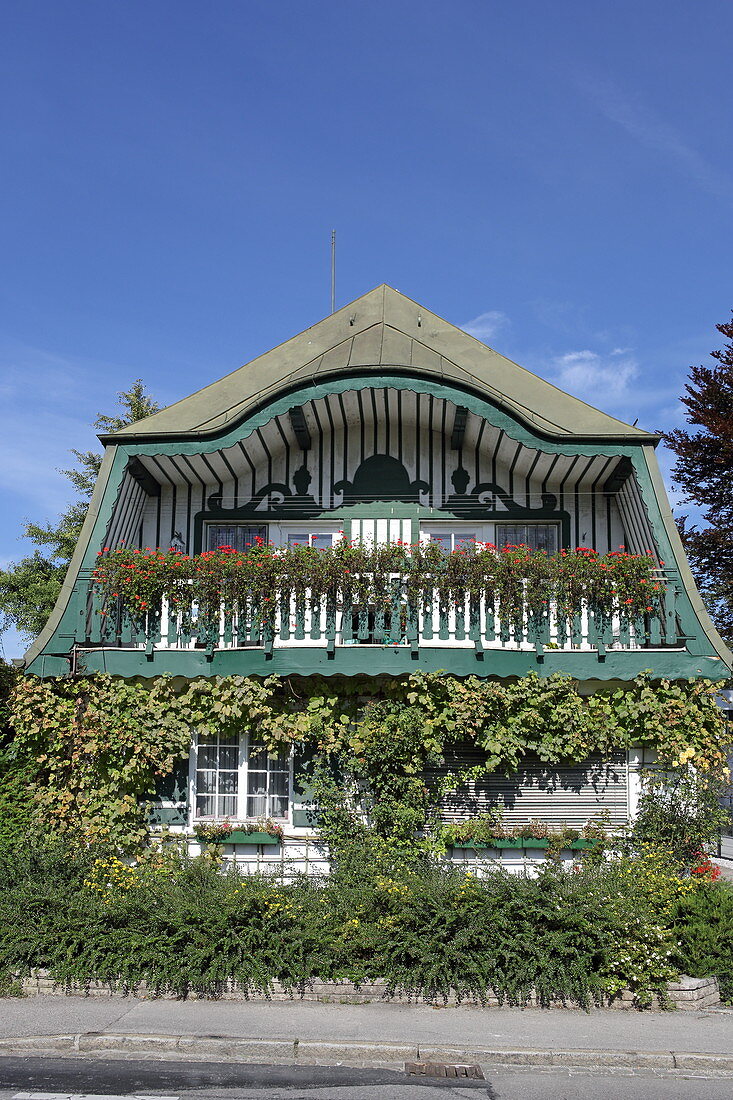 Art Nouveau villa, Bad Aibling, Upper Bavaria, Bavaria, Germany