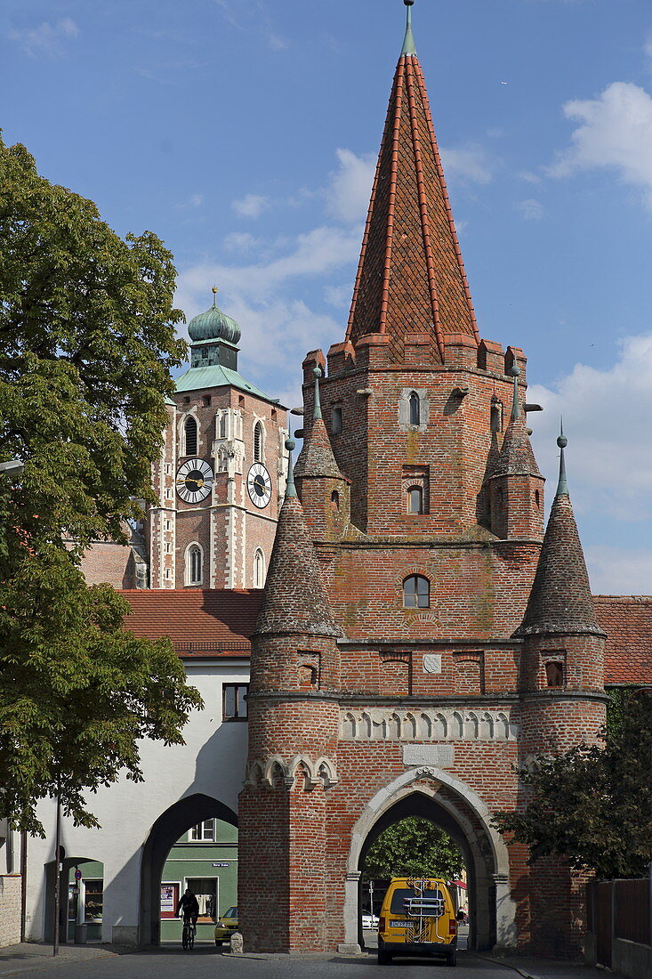 Kreuztor, part of the city fortifications of Ingolstadt, Bavaria, Germany