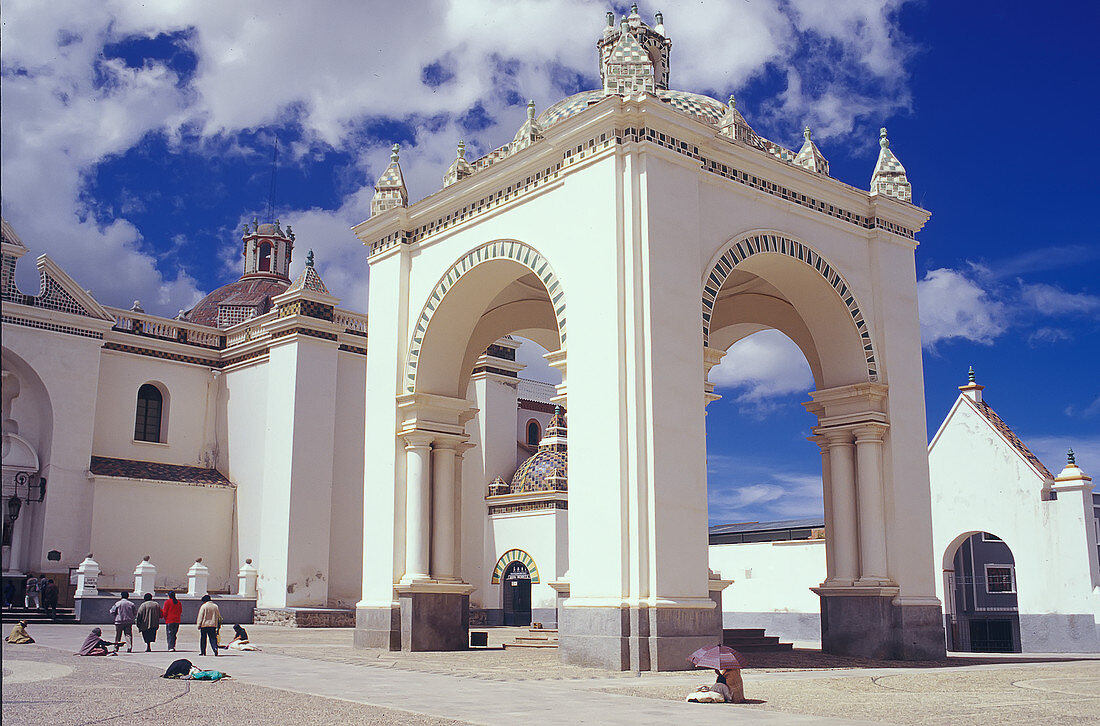 Copacabana Cathedral, Copacabana, Titicaca Lake, Bolivia, South Americ