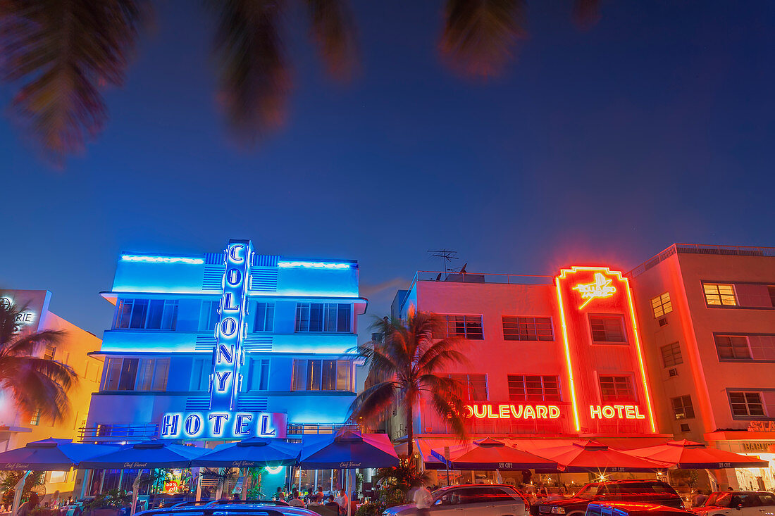 Ocean drive, South Beach, Miami, Florida, USA