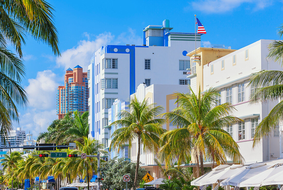 Ocean Drive, South Beach, Miami, Florida, USA