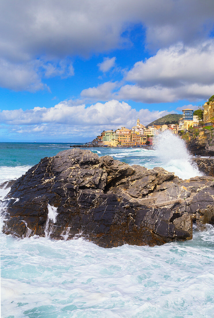 Das malerische Dorf Bogliasco, Bogliasco, Ligurien, Italien, Europa