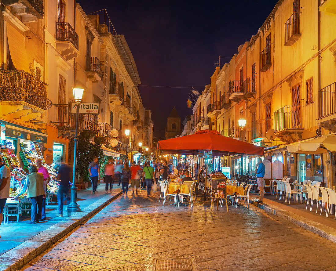 Lipari Town, Lipari Island, Aeolian Islands, Sicily, Italy, 