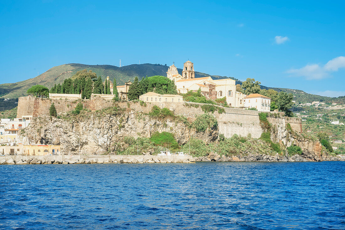 Lipari Town, Lipari Island, Aeolian Islands, Sicily, Italy