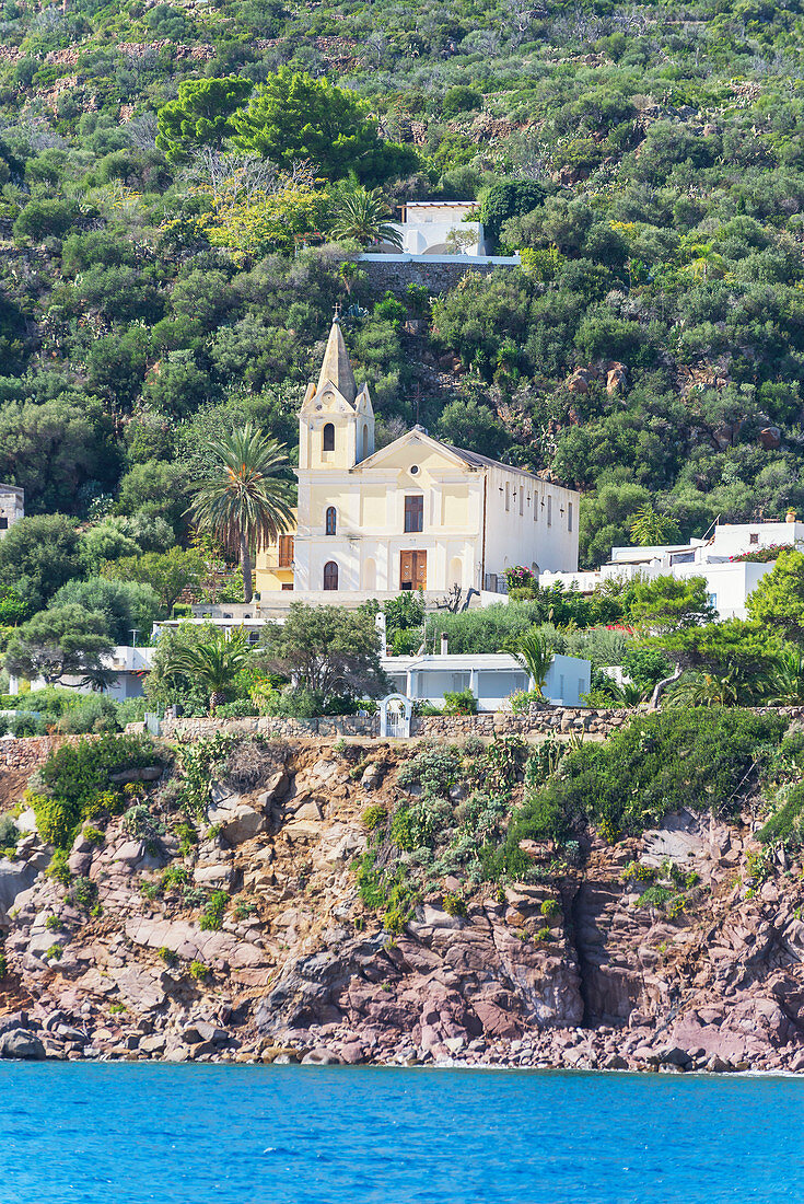 Kirche St. Peter, Panarea, Äolische Inseln, Sizilien, Italien