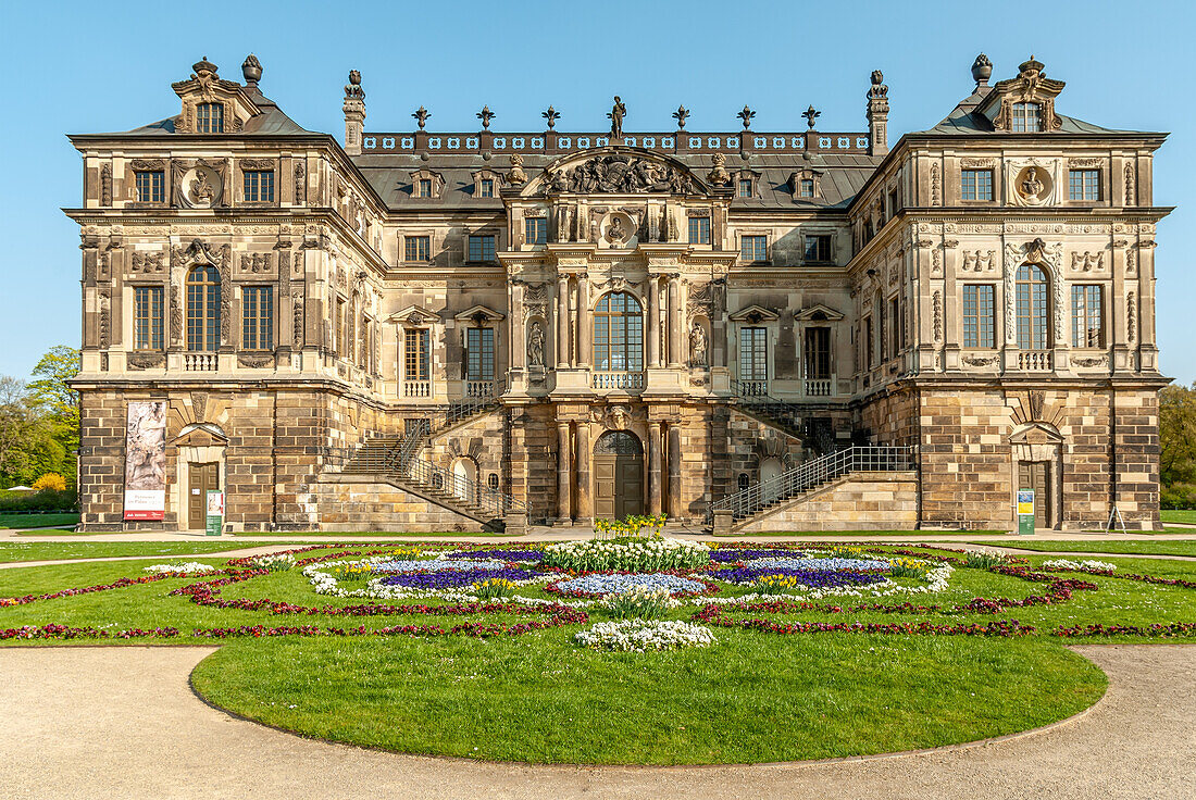 Summer Palace in the Great Garden of Dresden, Saxony, Germany