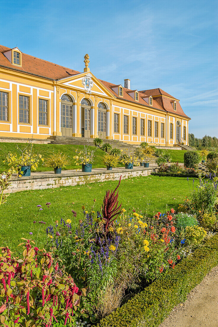 Upper orangery in the baroque garden Großsedlitz near Dresden, Heidenau, Saxony, Germany