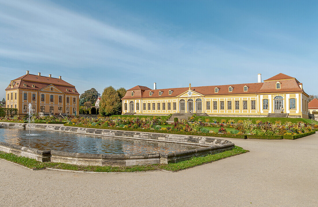 Baroque garden Großsedlitz near Dresden, Heidenau, Saxony, Germany